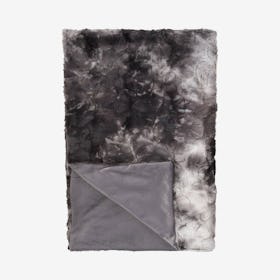 Faux Fur Throw - Naples Charcoal / Grey