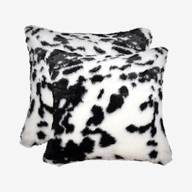 Belton Faux Fur Square Pillows - Sugarland - Set of 2