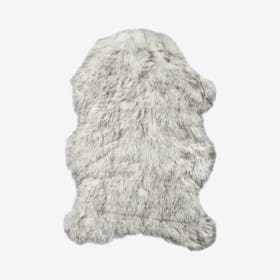 Gordon Faux Sheepskin Rug - Gradient Grey