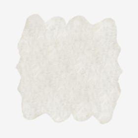 Gordon Octo Faux Sheepskin Rug - Off White