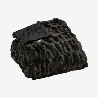 Signature Faux Fur Throw - Cony Black