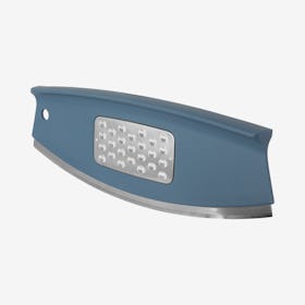 Leo Pizza Slicer and Grater - Blue / Silver