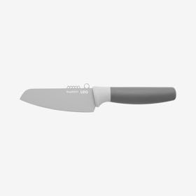 Leo Vegetable Knife with Zester - Grey - Stainless Steel