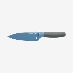 Leo Chef Knife with Herb Stripper - Blue - Stainless Steel