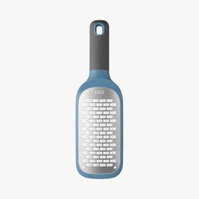 Leo Double-Sided Ribbon Paddle Grater - Blue / Silver