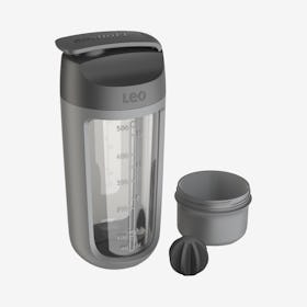 Leo To Go Shaker Bottle with Powder Compartment