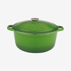 Neo Covered Oval Dutch Oven - Green - Cast Iron