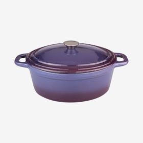Neo Covered Oval Dutch Oven - Purple - Cast Iron