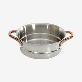 Ouro Steamer with Two-Side Handle - Stainless Steel