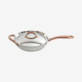 Ouro Deep Skillet with Lid and Two-Side Handle