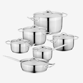 Essentials Hotel Cookware Set - Stainless Steel - Set of 12