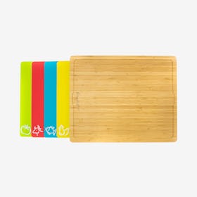 Cutting Board Set - Light Brown - Bamboo - Set of 5