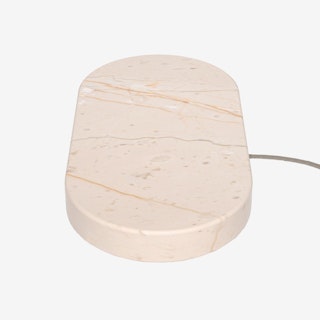 Dual Wireless Charging Stone - Cream