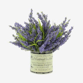 Heather Flower Arrangement in Embellished Vase - Purple