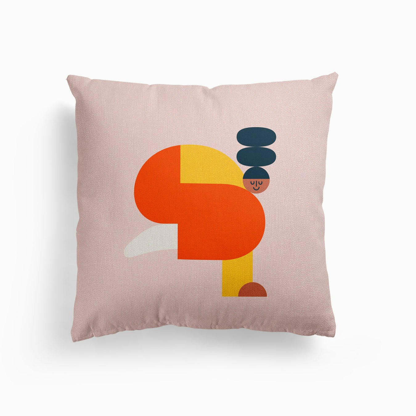 Crow Pose Canvas Cuscino