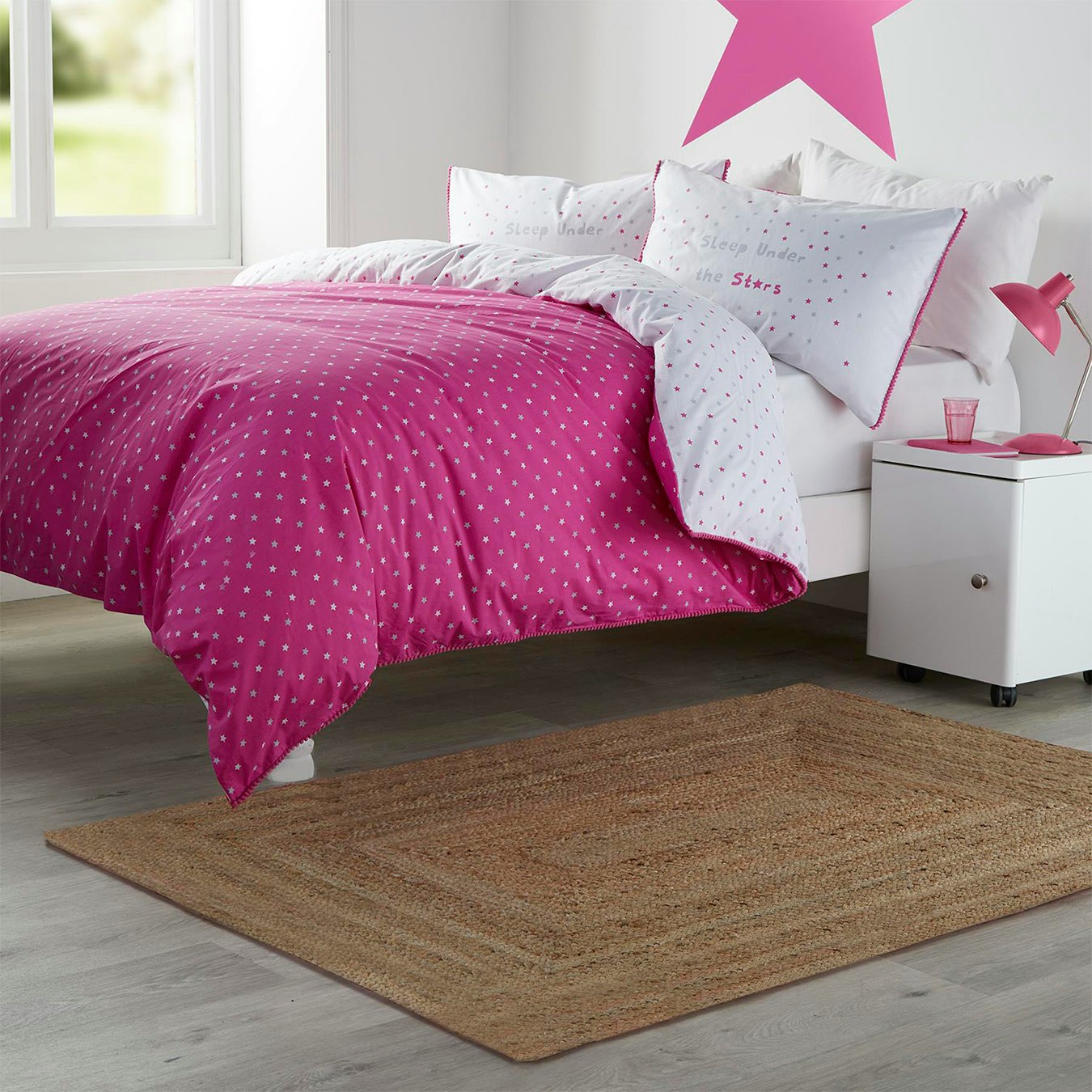 Mini Stars Duvet Set - Pink by Appletree Kids