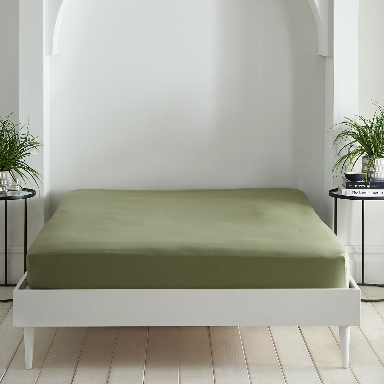 Cassia Fitted Bed Sheet - Khaki by Appletree Loft