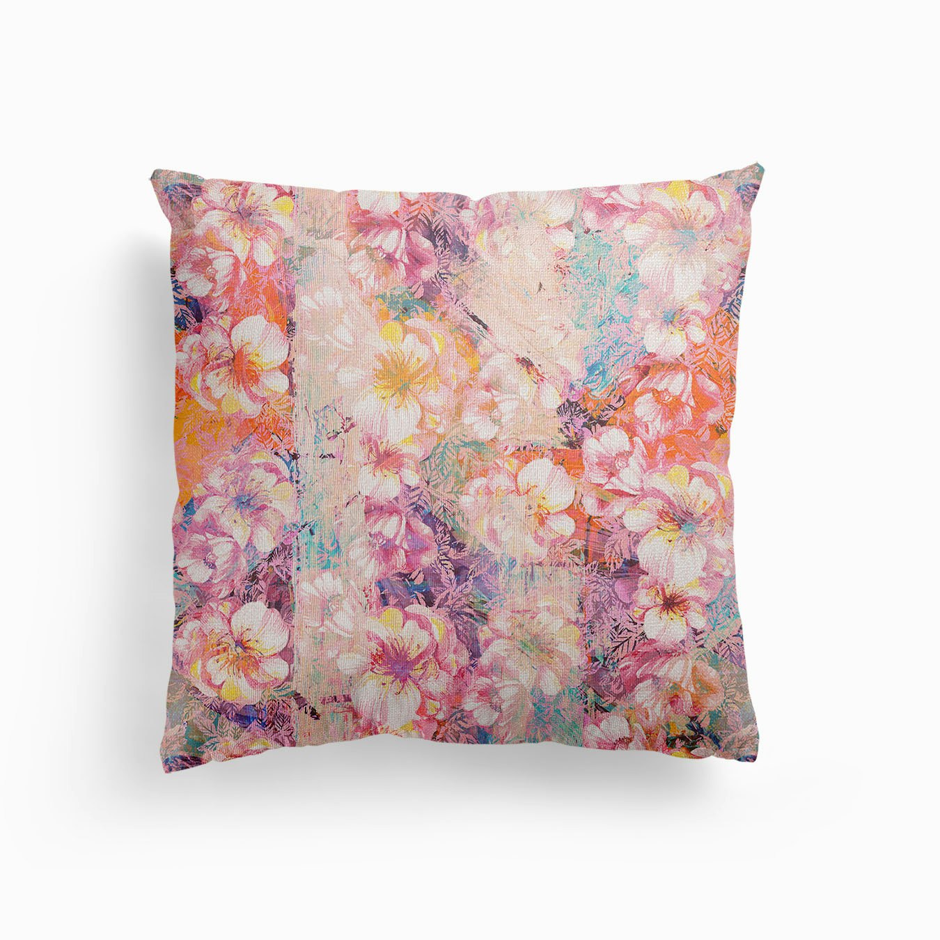 Brushed Petals Canvas Coussin