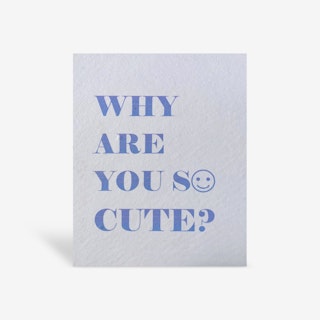 Plantable 'Why Are You So Cute?' Greeting Card - Biodegradable Seed Paper