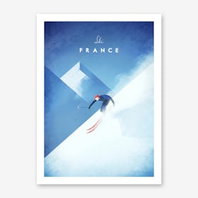 Ski France Art Print