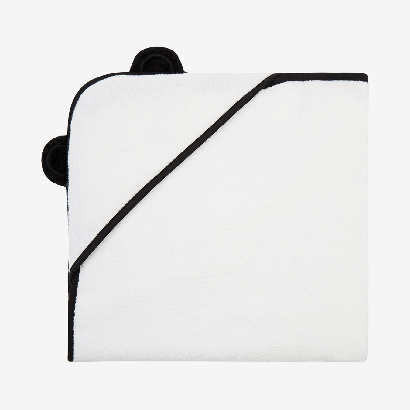 Kids Hooded Towel - Pure White - Bamboo by Panda London