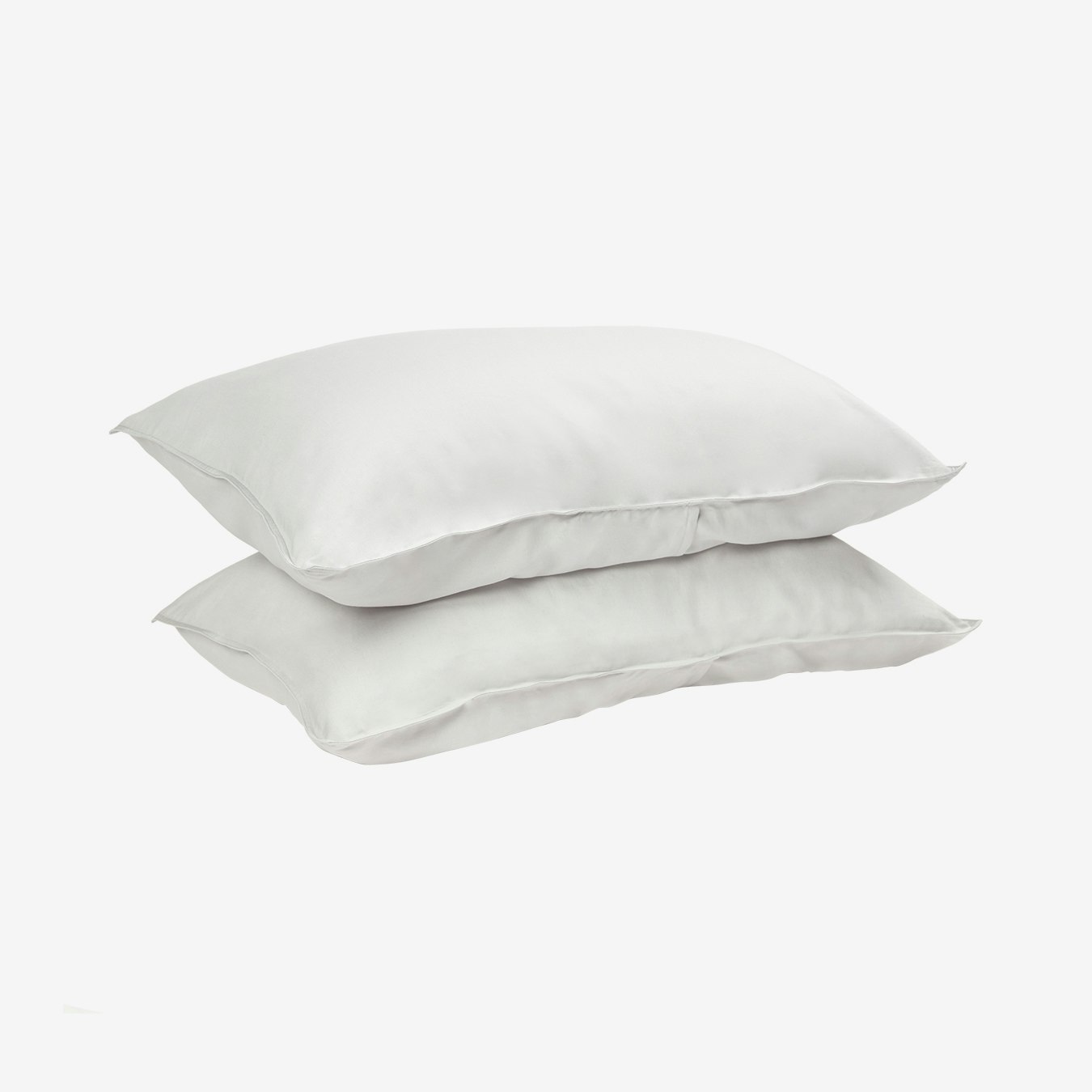 Pillowcases - Silver Lining Grey - Bamboo / Linen - Set of 2 by Panda London