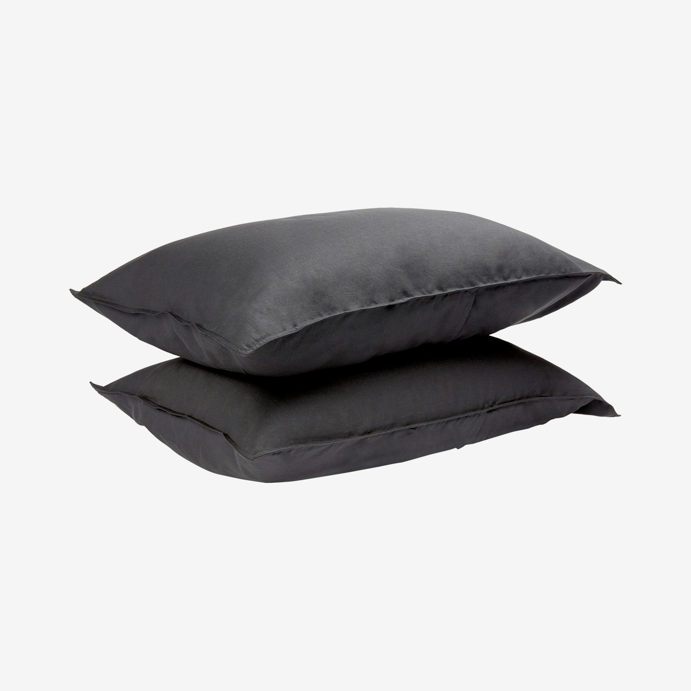 Pillowcases - Slate Grey - Bamboo / Linen - Set of 2 by Panda London