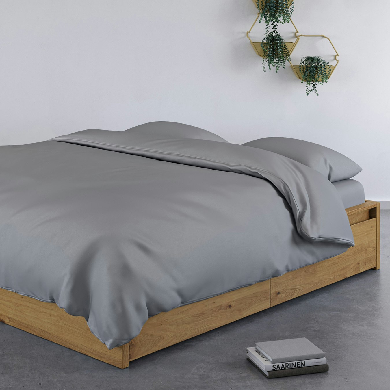 Duvet Cover - Quiet Grey - 100% Bamboo by Panda London