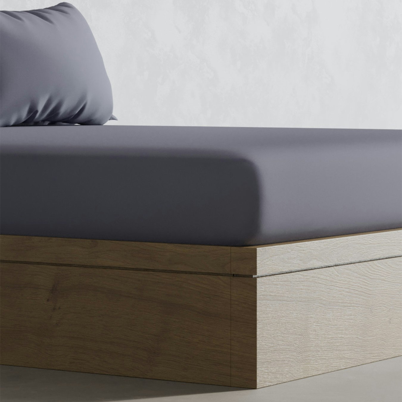 Fitted Sheet - Urban Grey - 100% Bamboo by Panda London