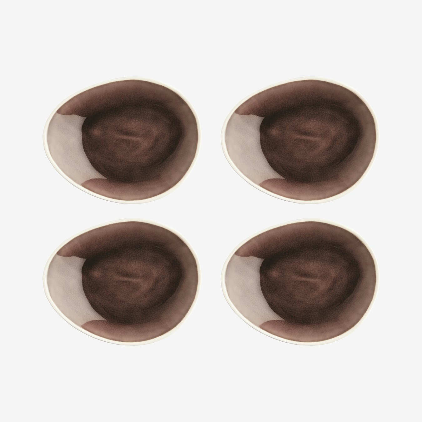 Vie Naturelle Plates - Aubergine - Set of 4 by Fairmont & Main
