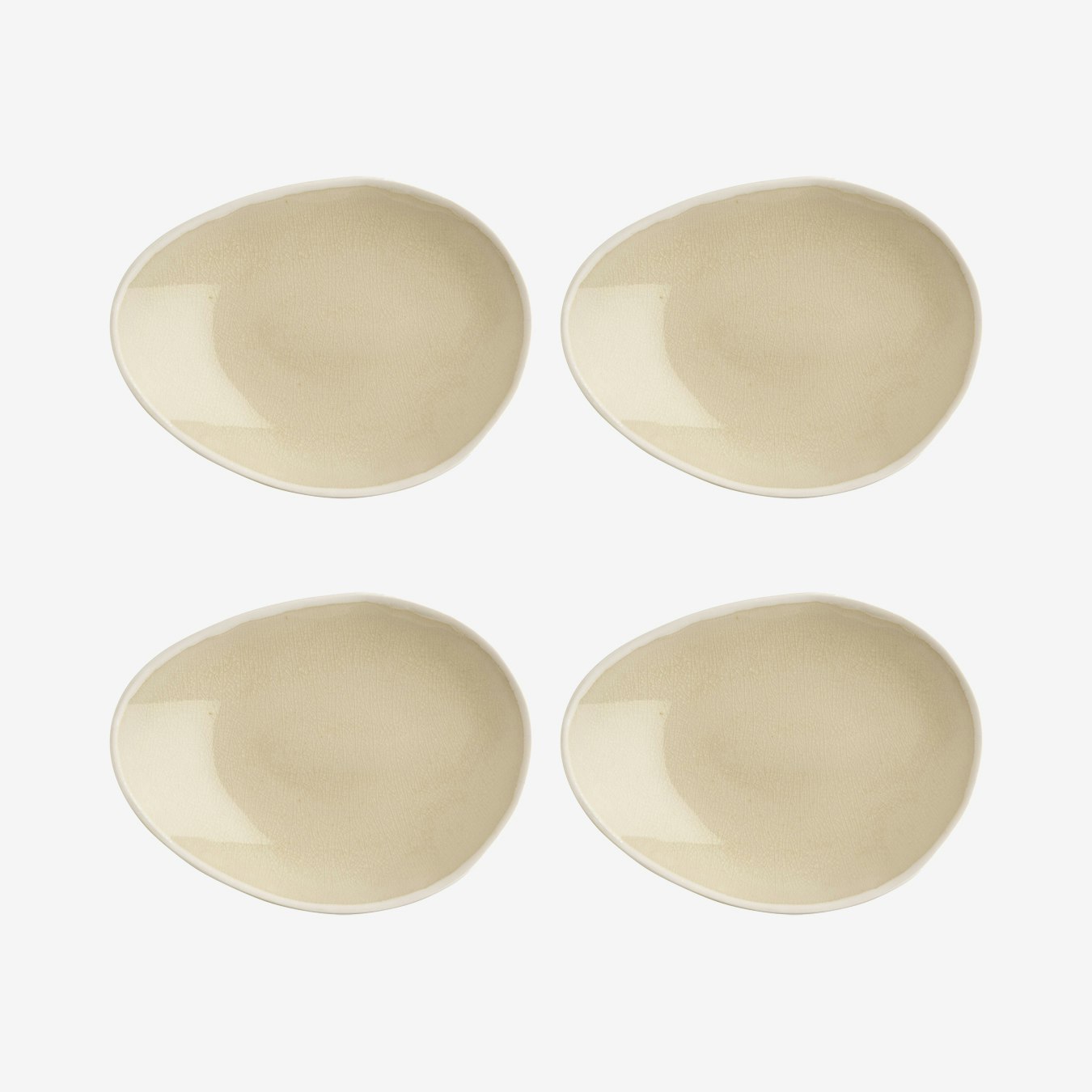 Vie Naturelle Plates - Cream - Set of 4 by Fairmont & Main