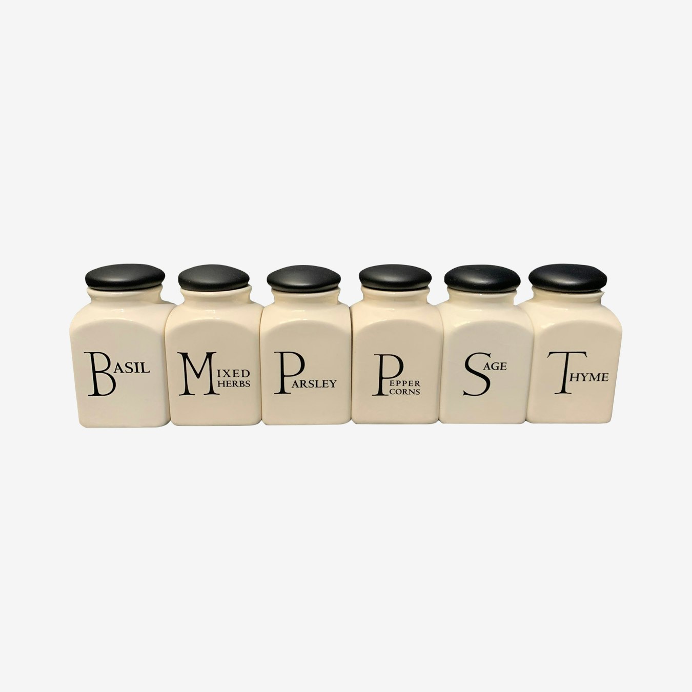 Herb Jars - Set Of 6 by Fairmont & Main