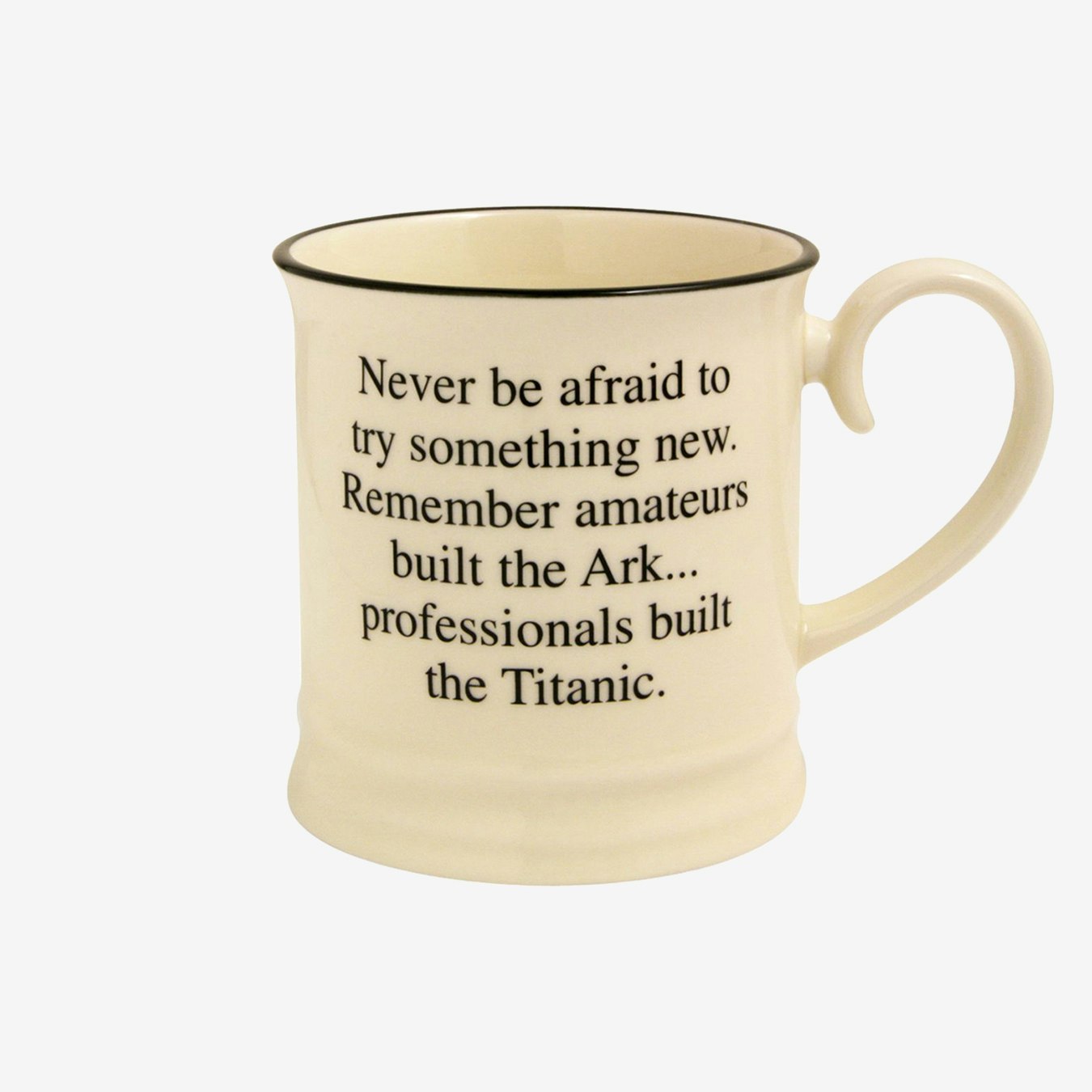 Never Be Afraid Tankard Mug by Fairmont & Main