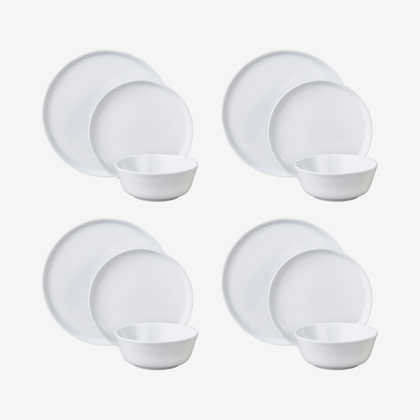 Arctic Nord Dinner Set - Set Of 12 by Fairmont & Main