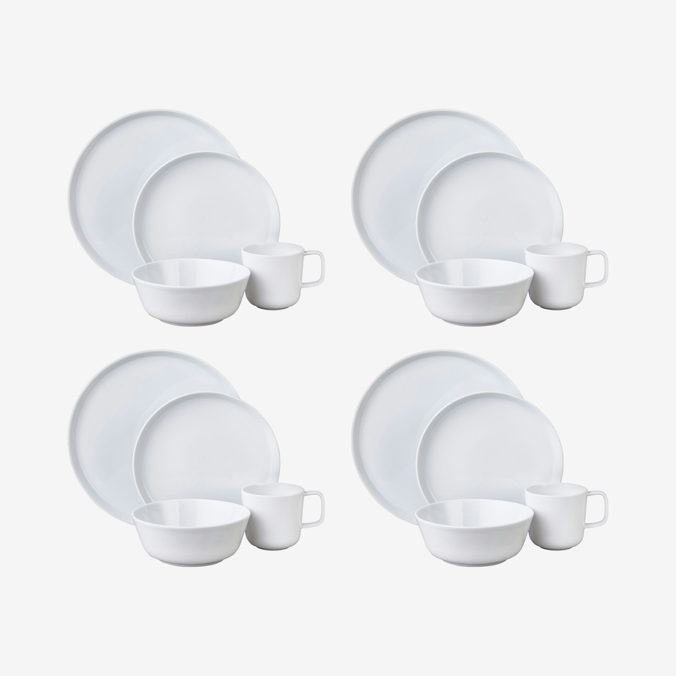 Arctic Nord Dinner Set - Set Of 16 by Fairmont & Main