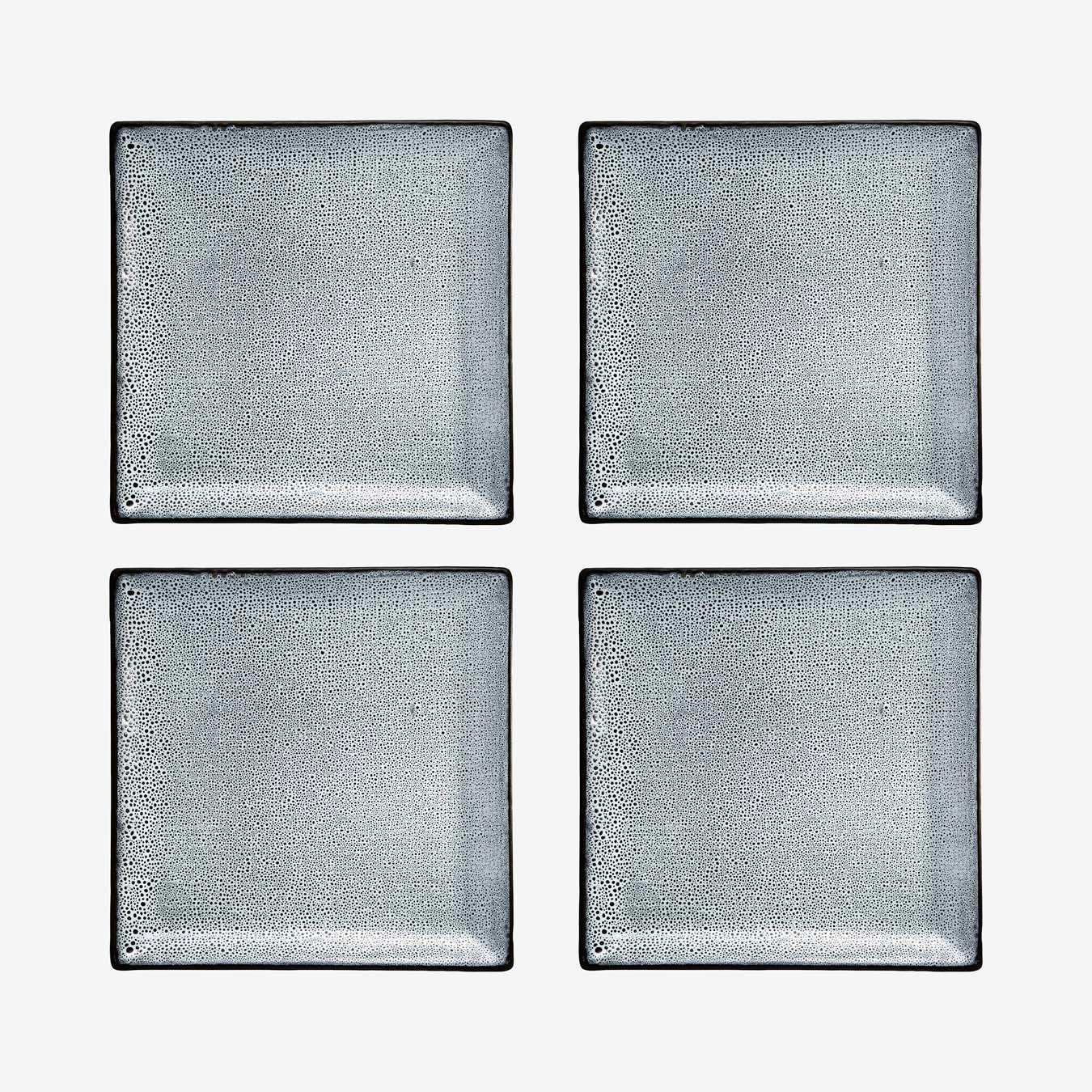 Lava Square Dinner Plates - Set of 4 by Fairmont & Main