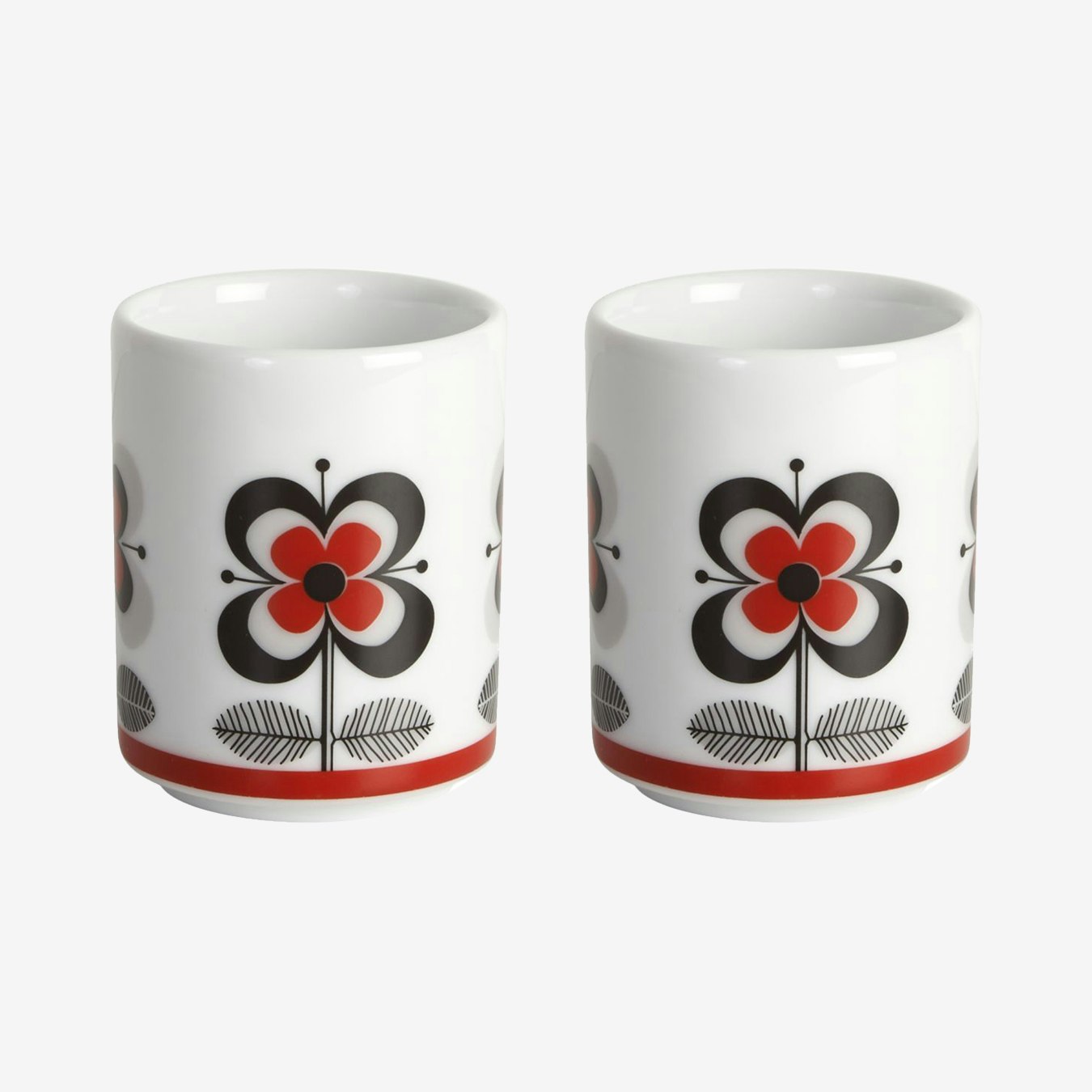 Stockholm Egg Cups - Red - Set of 2 by Fairmont & Main