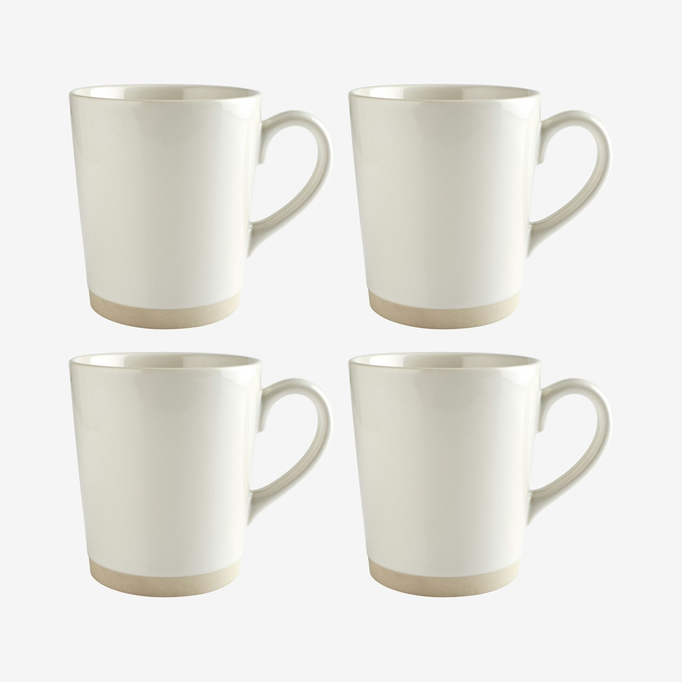 Elements Bone Mugs - Set of 4 by Fairmont & Main