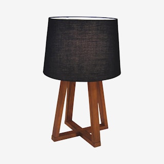 Wood Table Lamp - Brown