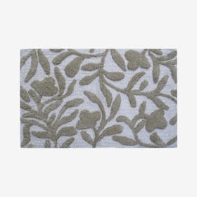 Bath Rug - Beige / Ivory - Floral