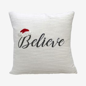 Christmas Throw Pillow - Black / White