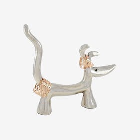 Dog Ring Holder - Silver