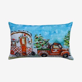 Carvan Christmas Throw Pillow