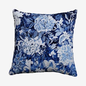 Throw Pillow - Blue / White