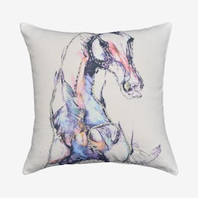 Horse Decorative Pillow - Multicolored