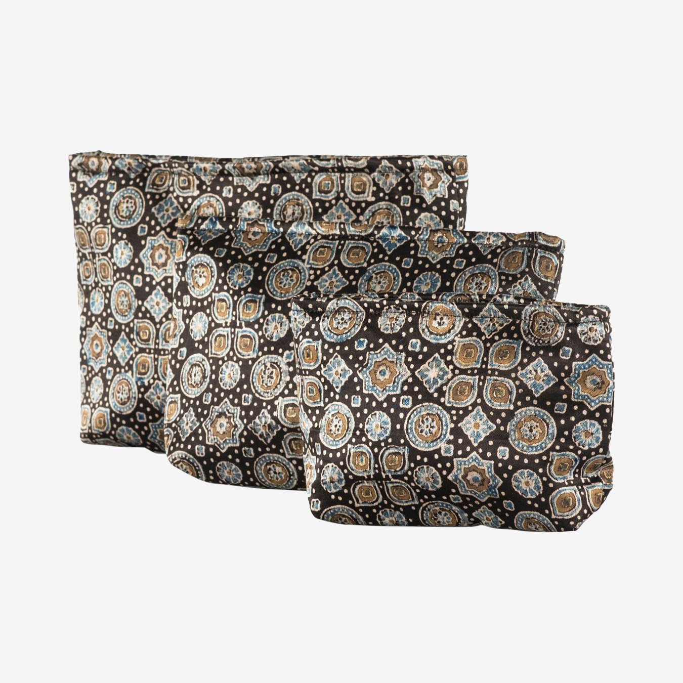 Geometric Travel Cases - Black - Set of 3 by Sveže