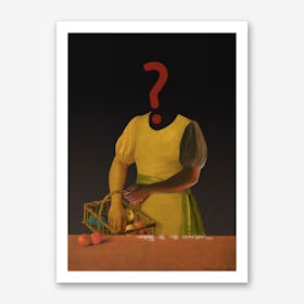 The Truth is Dead · ? Die Frau mit den Bananen - Loesung A Art Print