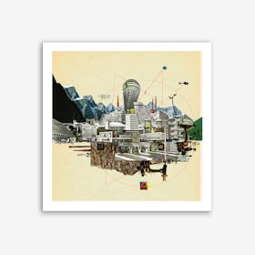 Collage City Mix 7 Art Print