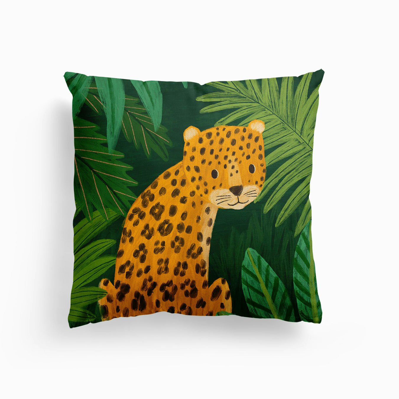 Jungle Leopard Canvas Coussin