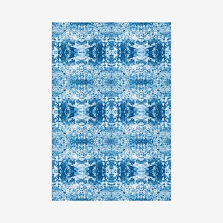 Cannonball Abstract Indoor/Outdoor Rug - Blue